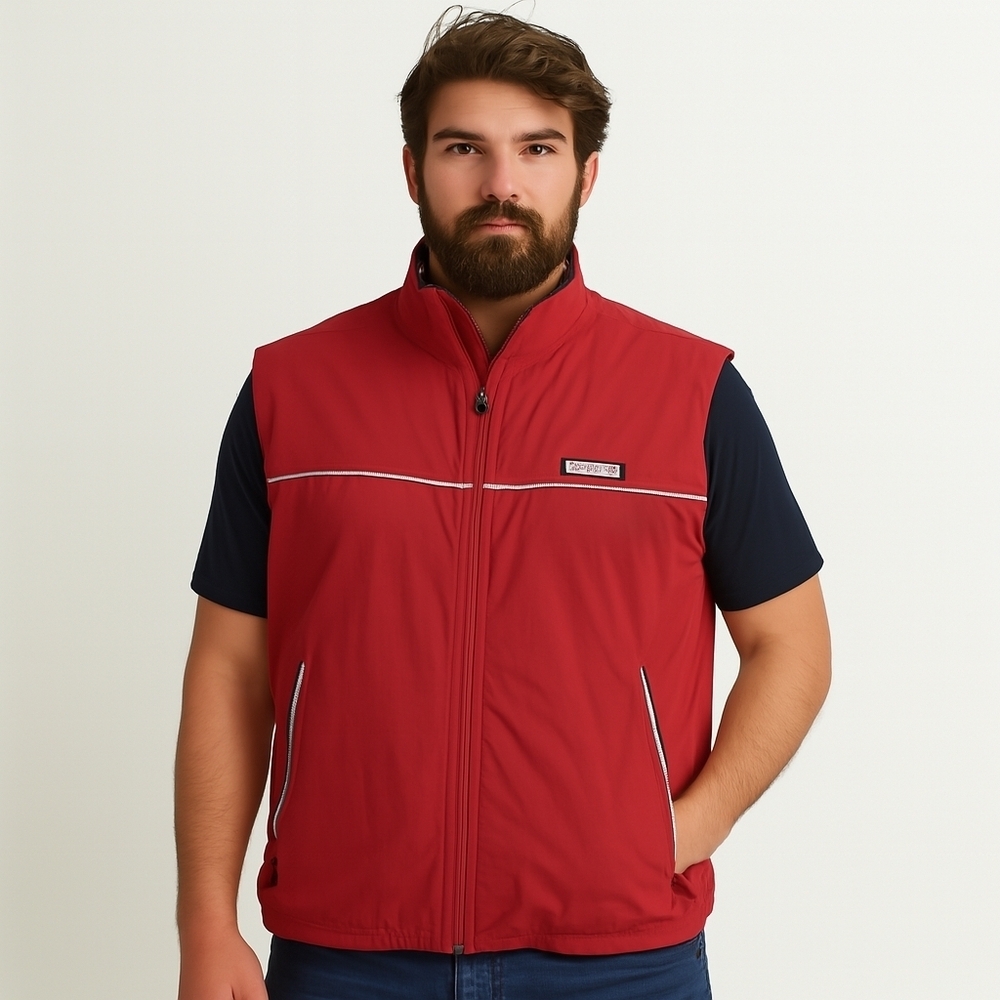Vineyard Vines Nor'easter Fleece Lined Reflective Nylon Vest Outerwear - Men's